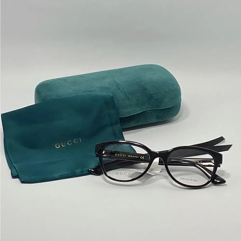 Gucci Eyewear double G oval-frame glasses